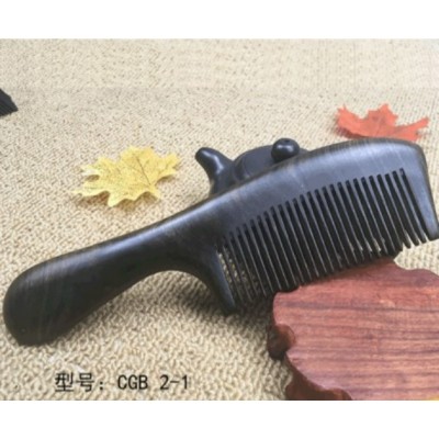 Handmade Wooden Hair Comb with Handle Natural Wood Healthy Hair Comb Brush Detangler Light Weight Comb