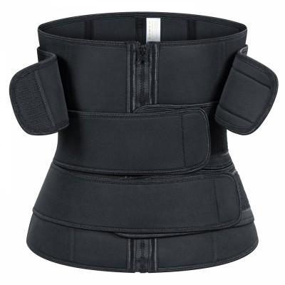 Women Fajas 3 Velcros Waist Trainer Belt Tummy Trainer 3 Velcros