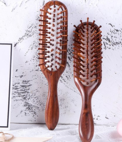 Custom New Arrival Wood Quality Guarantee Air Vent Head Massage Hair Beard Brush