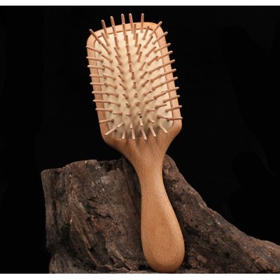 Chinese Custom Private Label Wood Air Vent Massage Detachable Head Hair Brush