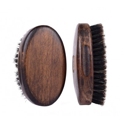 Private Label Wooden Boar Bristle Men Beard Brush