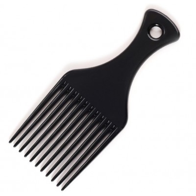 Stock Amber Durable Anti-static Stylish Dual Sides Wide Tooth Undercut Slicked-back Beard Hair Picks Afro Comb