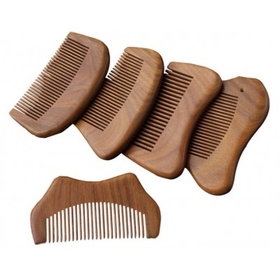 Professional Personalized Small Mini Travel Men Pocket Sandalwood Beard Hair Comb