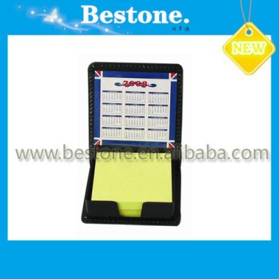 PET sticky note /color sticky notepad with hard leather cover/memo pad