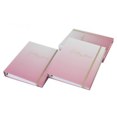 Hardcover Pink Daily Calendar Planner Custom Design Journal Academic Notebook In Bulk