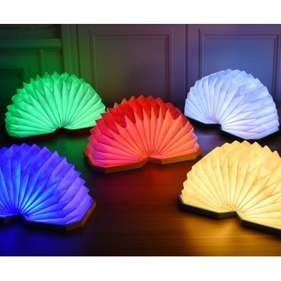 Traditional Creative Hotel Bar Decoration Holiday Portable Gift Tyvek Paper Book Night Light Reading Lamp