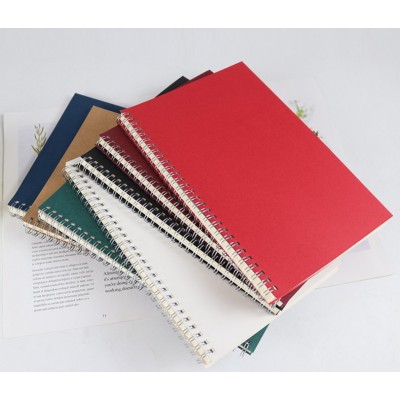 Wholesale Composition Custom Print Blank Filled Paper Spiral Blinder Kraft Notebook Bulk